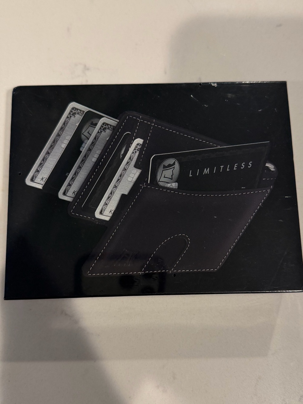 Kings Loot Money Clip-Slim Wallet- Blue leather